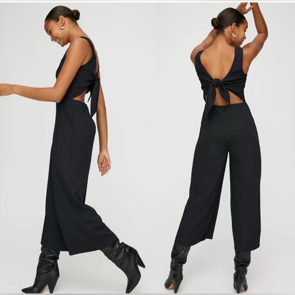 Aritzia Pants - •ARITZIA Wilfred Écoulement Jumpsuit •Cut Out Back Tie Sleeveless •Size: 4